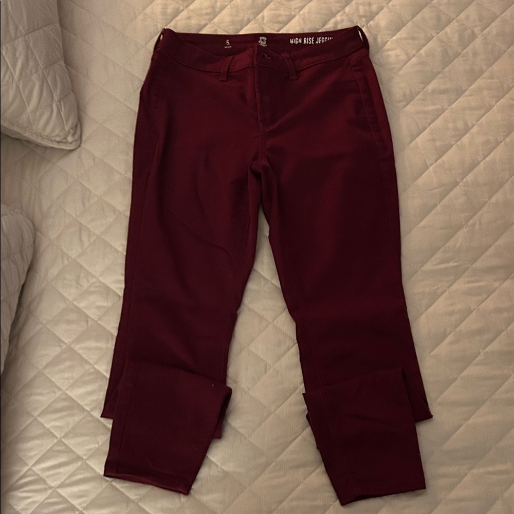 SO Women's Deep Red Jeans
